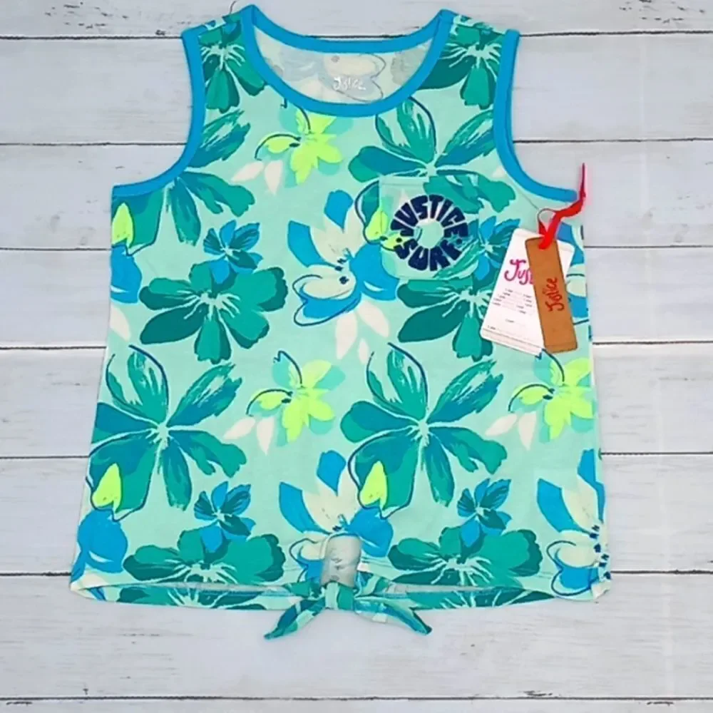 Girls Justice Tank Top & Pants Outfit 2-Piece Set Size M